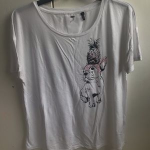 Pineapple puppy tee